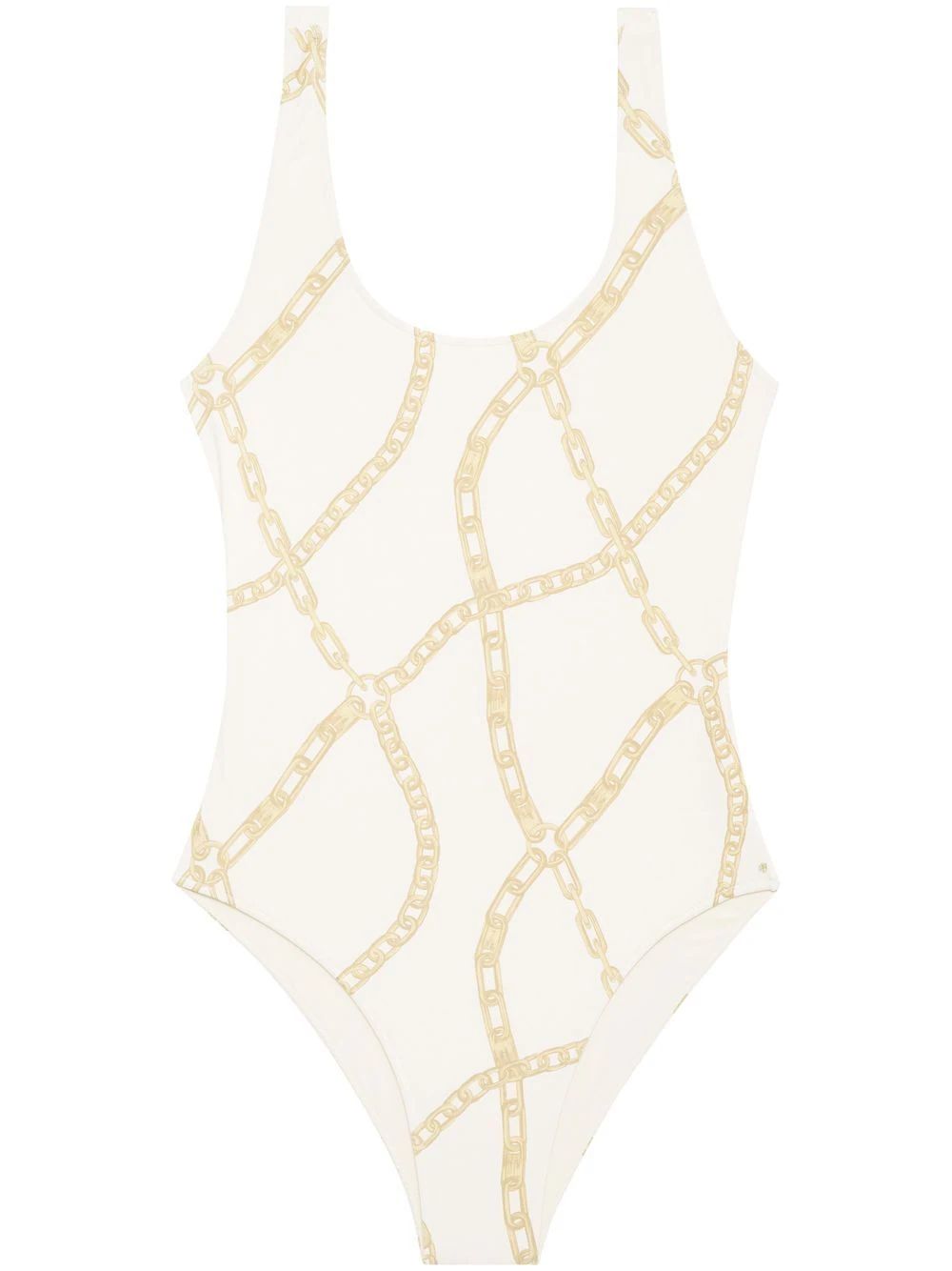 ANINE BING chain-link Print Swimsuit - Farfetch | Farfetch Global