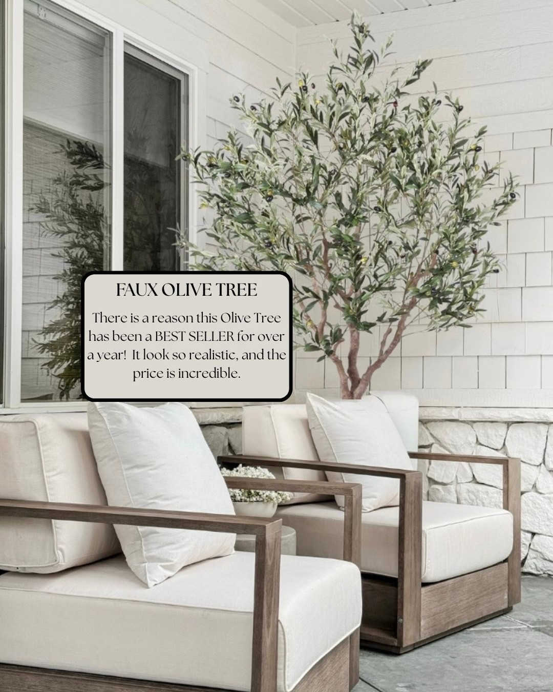 This FAUX OLIVE TREE has been a best seller for a reason. It looks incredibly realistic and adds that soft, organic feel to any space without the upkeep. Such an easy way to bring life into a room at a really good price point.

#Amazon #TheHillaryStyle #AmazonHome #FauxPlants #NeutralHomeStyle #InteriorInspo #DesignerLookForLess #HomeUpgrade #ModernDecor #AmazonFinds 

 #LTKU #LTKOver40 #LTKHome