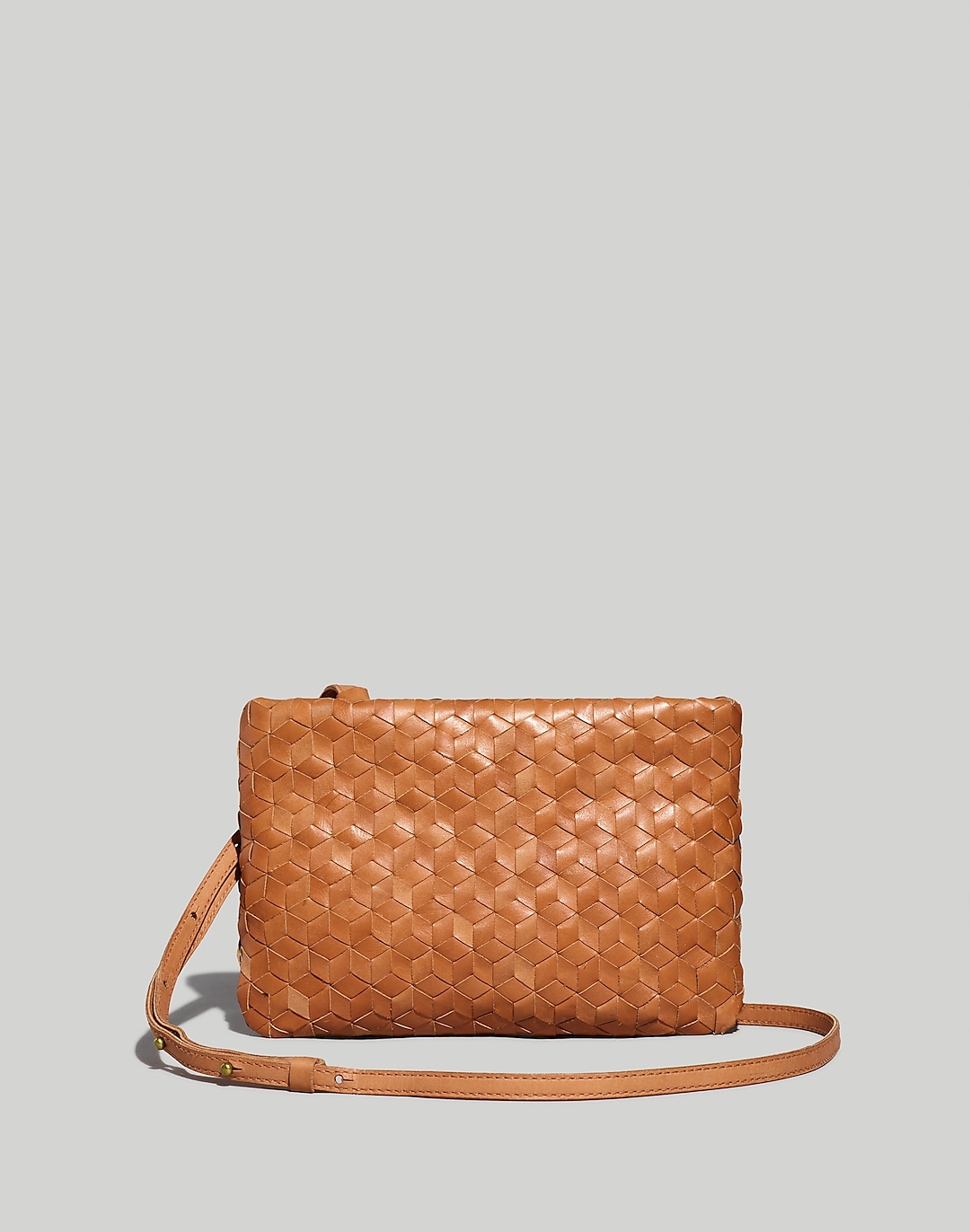 The Puff Crossbody Bag: Woven Leather Edition | Madewell