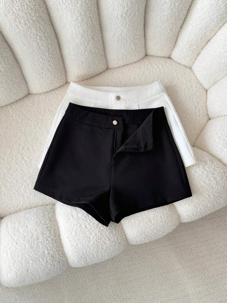 INAWLY Women's Solid Color Simple & Fashionable Pants, Suitable For Summer | SHEIN | SHEIN