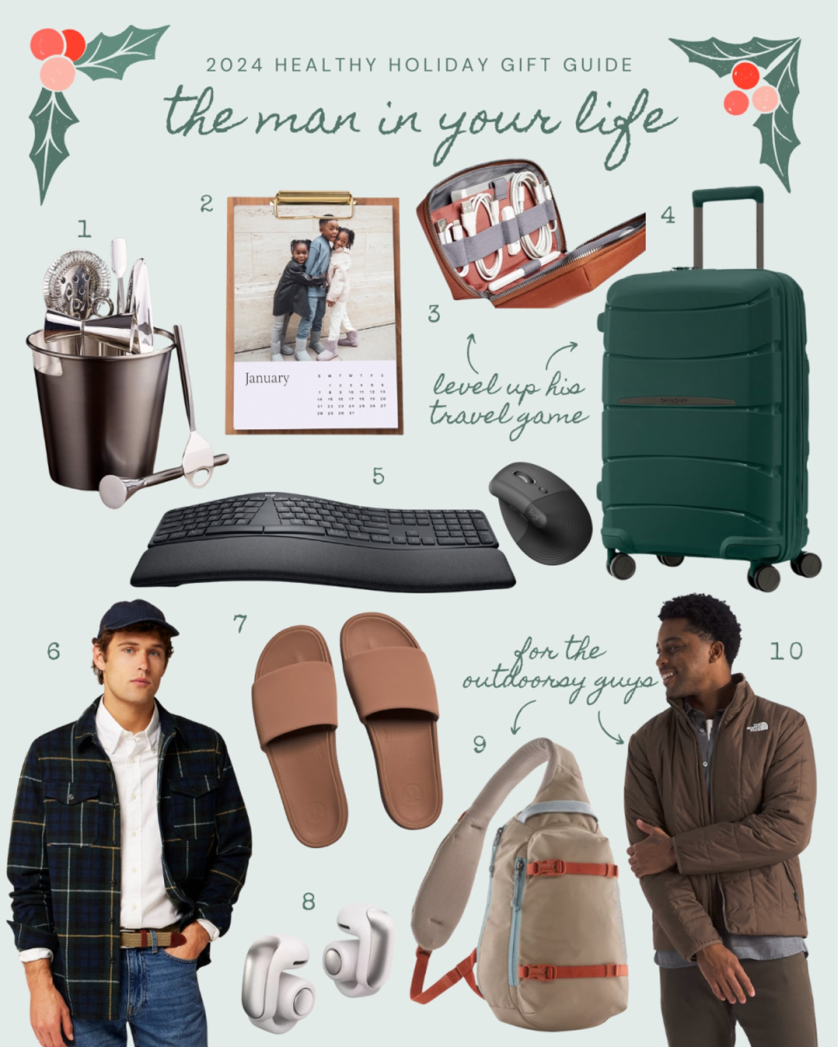 My 2024 Healthy Holiday Gift Guide is LIVE on headstandsandheels.com 

For the man in your life, here are 10 products to keep him cozy and comfy this winter along with a few must have gifts that will come in handy all year 🎁 

#LTKGiftGuide #LTKMens #LTKHoliday
