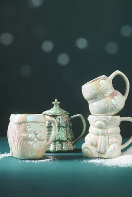 Merry Tree Lidded Mug | Anthropologie (US)