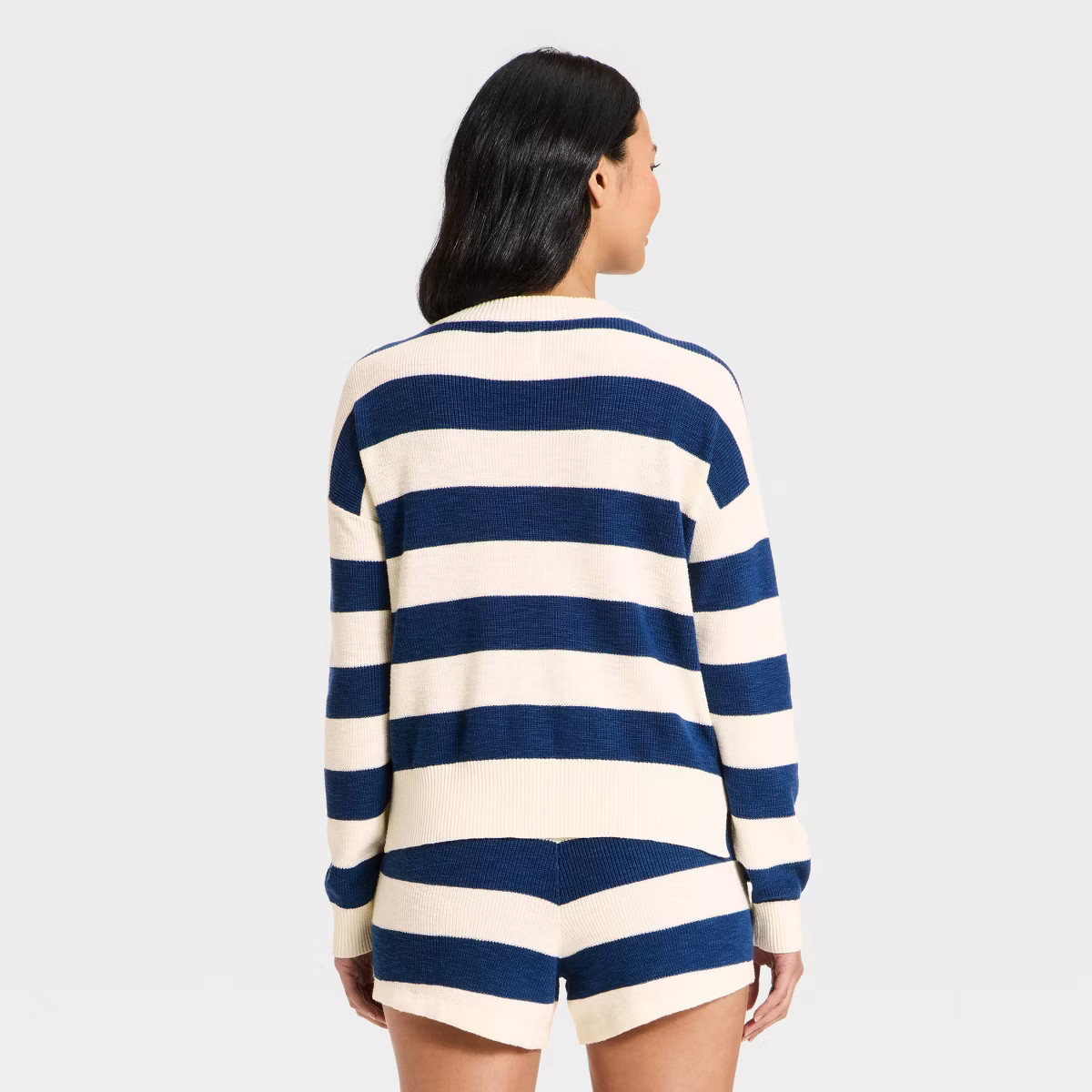 Women's Striped V-Neck Sweater Top - JoyLab™ | Target
