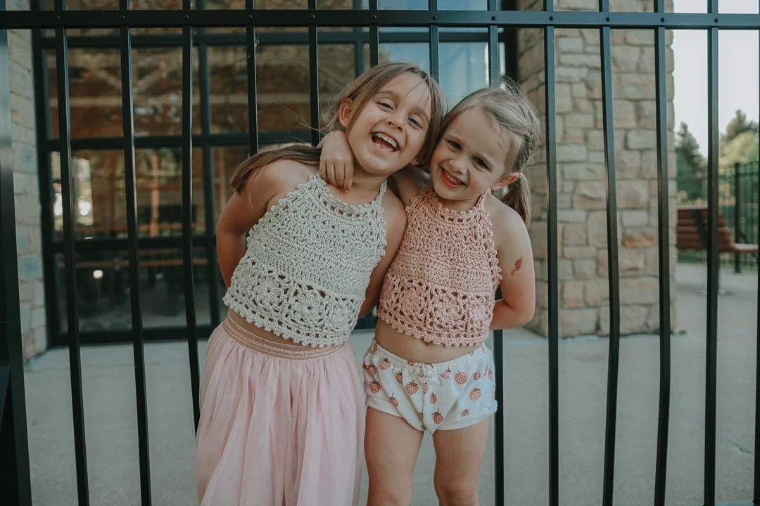 Skylar Halter Top for Girls, Sizes 12 Mos - 12 Years, Handmade Crochet Top for Photoshoot, Boho T... | Etsy (US)