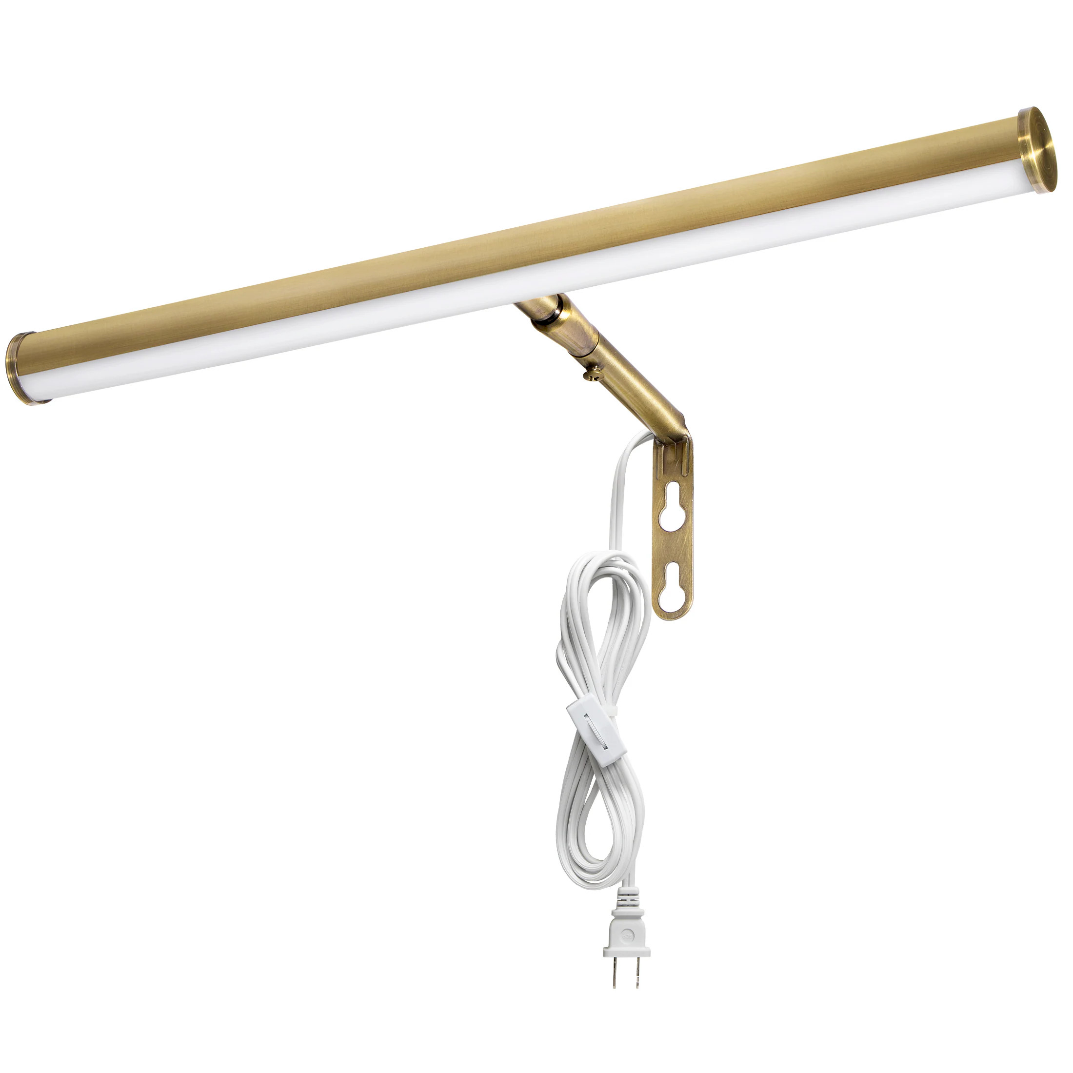 Maxxima Picture Lights Brass LED Plug-in Picture Light | Lowe's