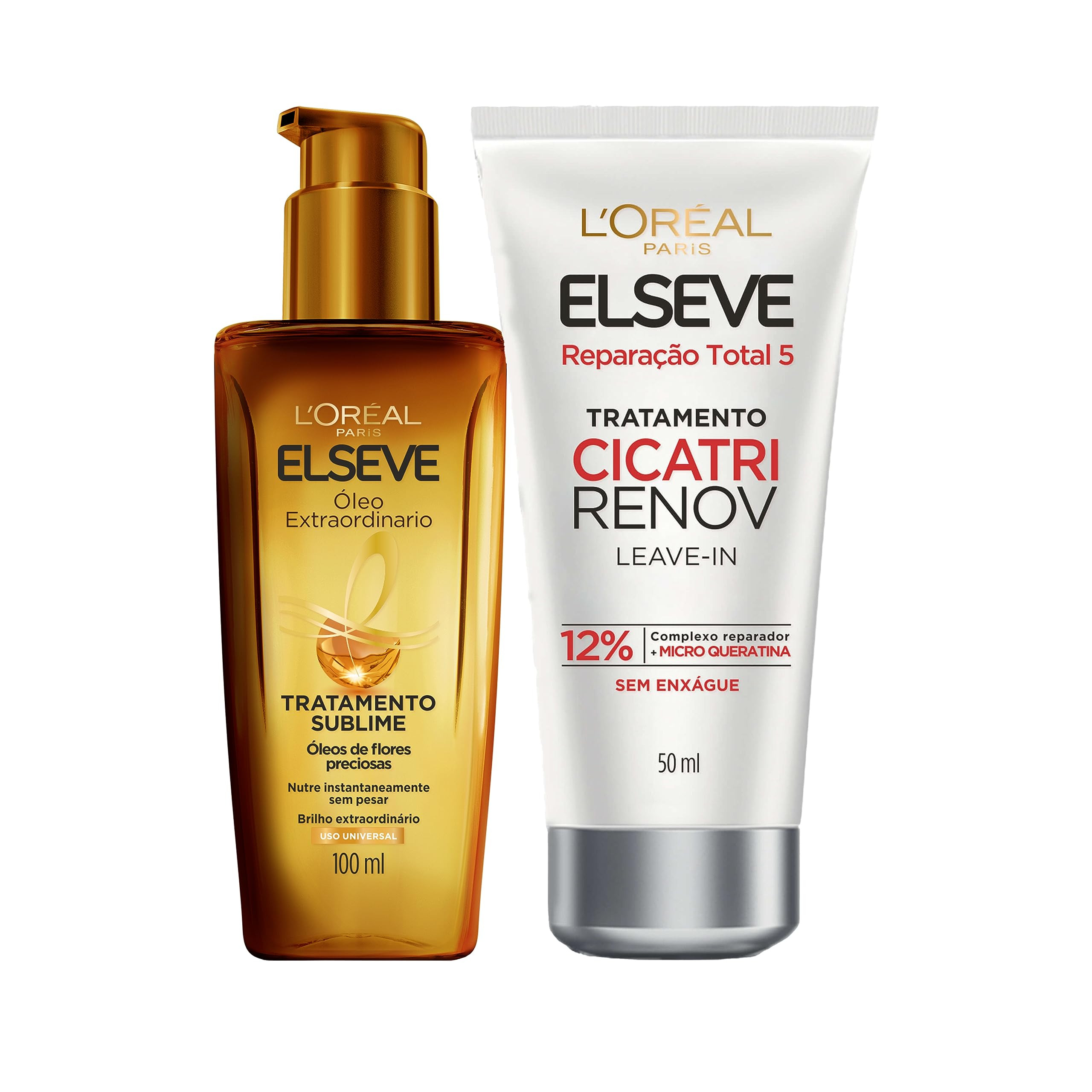 ELSEVE Kit Óleo Extraordinário L'Oréal Paris + Leave-In De Tratamento Cicatri Renov L'Oréal P... | Amazon (BR)