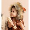Lennon Lion Bonnet with Faux Fur, Cinnamon | Maisonette