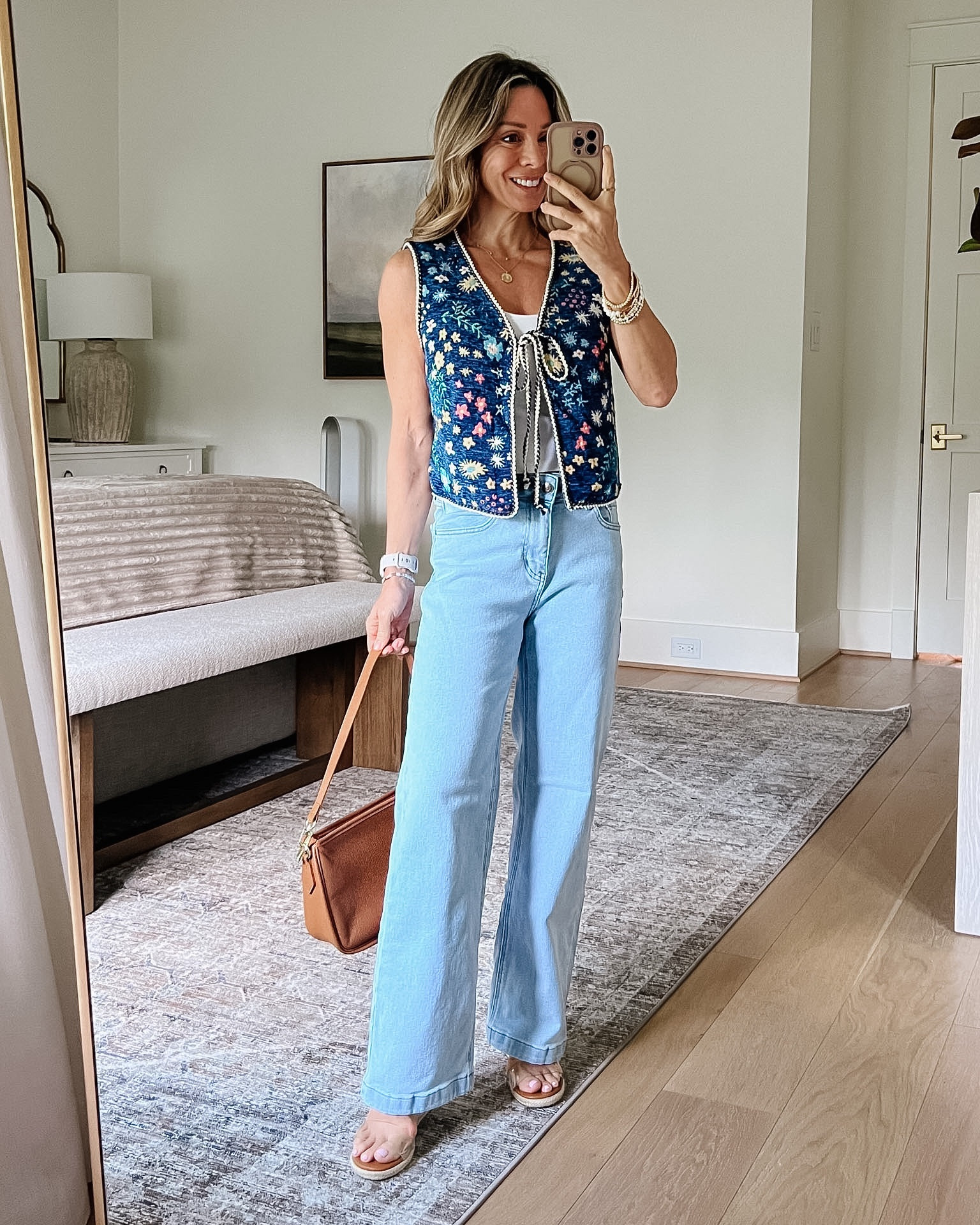 Early fall styles from Amazon 🍂 Loving this embroidered tie top vest!

Vest Fit: I’m wearing a Small

Jeans Fit: I’m wearing a 2 Short

#LTKOver40 #LTKPetite #LTKgrwm