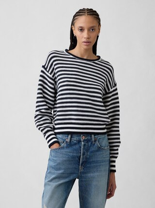 Relaxed Stripe Rollneck Sweater | Gap Factory