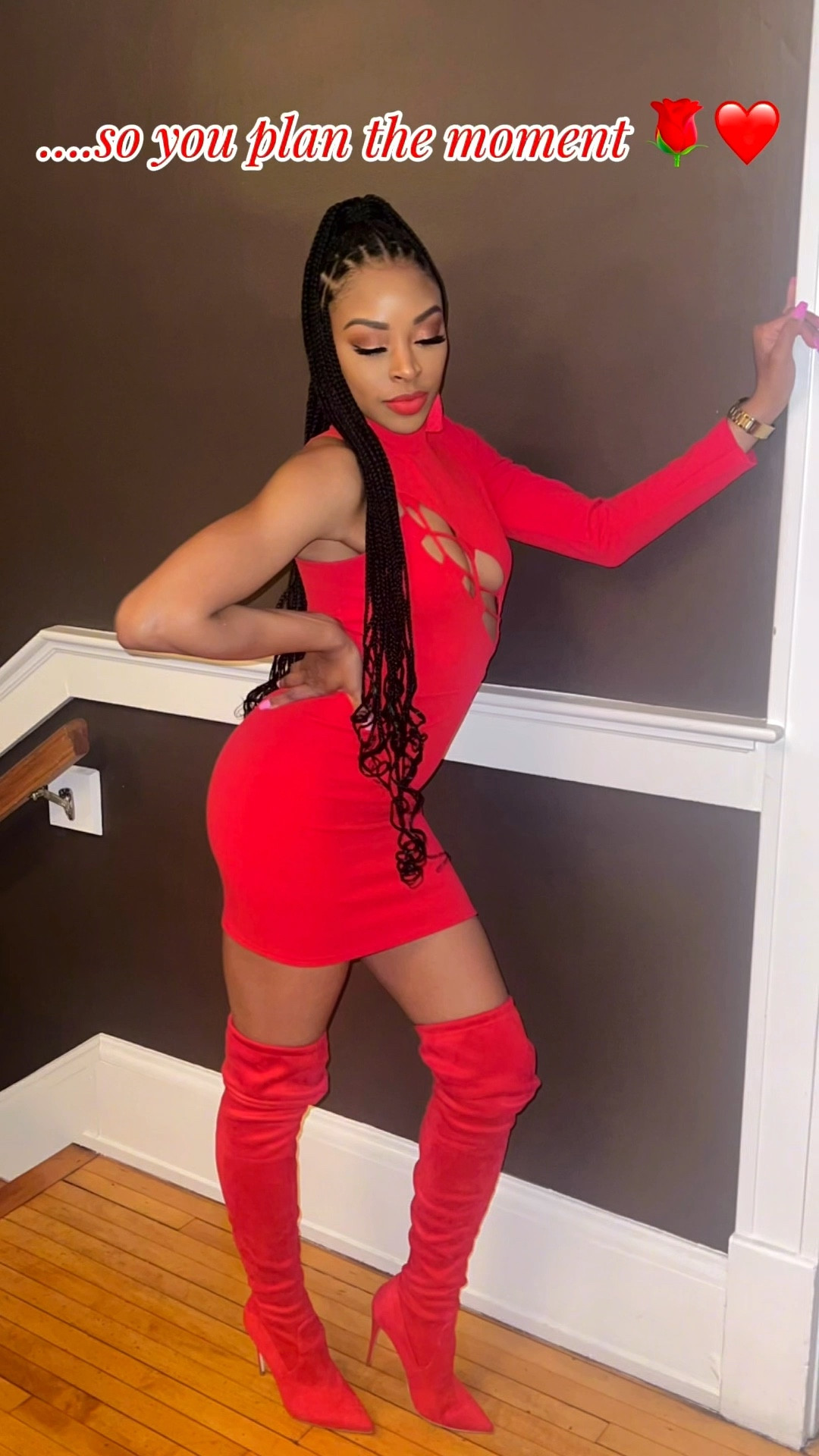 He planned the date… I planned the moment❤️✨#GRWM #DateNight #RedDress