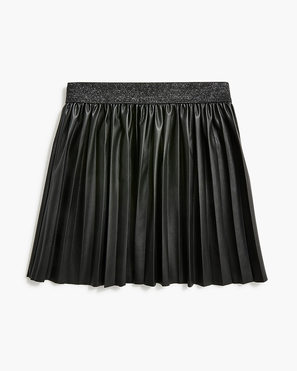 Girls' faux-leather pleated skirt | J.Crew Factory