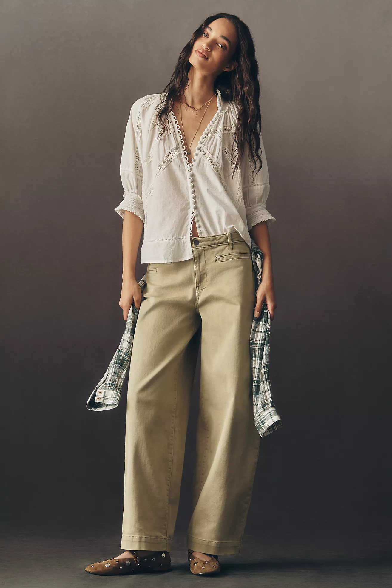 Maeve Low-Slung Tapered Slouch Jeans | Anthropologie (US)