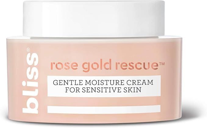 Bliss Rose Gold Rescue Moisturizer, Gentle Face Cream with Soothing Rose Water & Nourishing Collo... | Amazon (US)