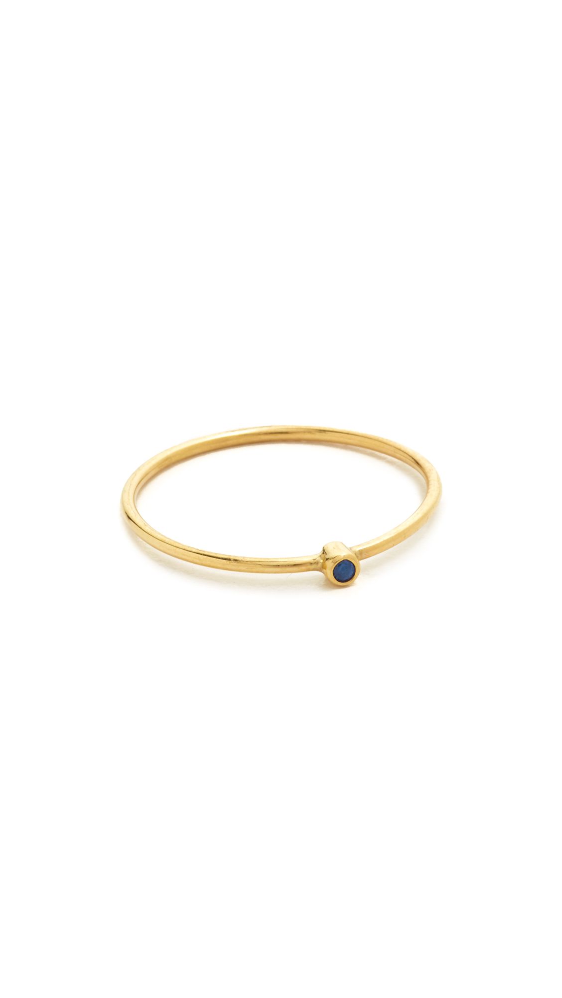 18k Gold Thin Ring with Sapphire | Shopbop