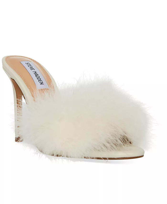 Steve Madden Women's Spin Feathered Dress Sandals - Macy's | Macys (US)