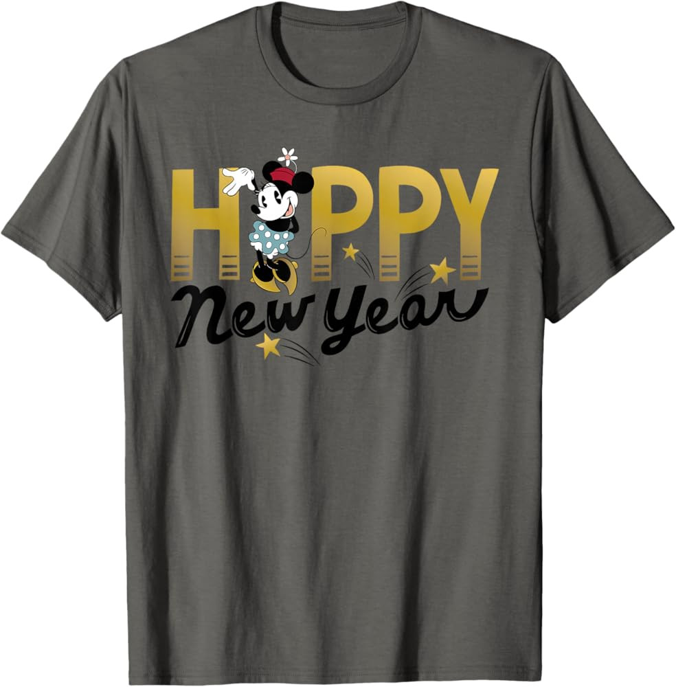 Disney Minnie Mouse Happy New Year T-Shirt T-Shirt | Amazon (US)
