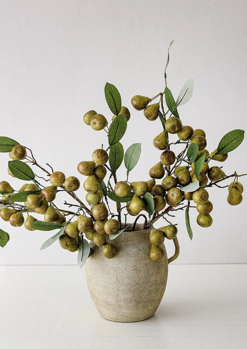 Fake Pear Branch | Artificial Fruit for Vase Styling at Afloral.com | Afloral