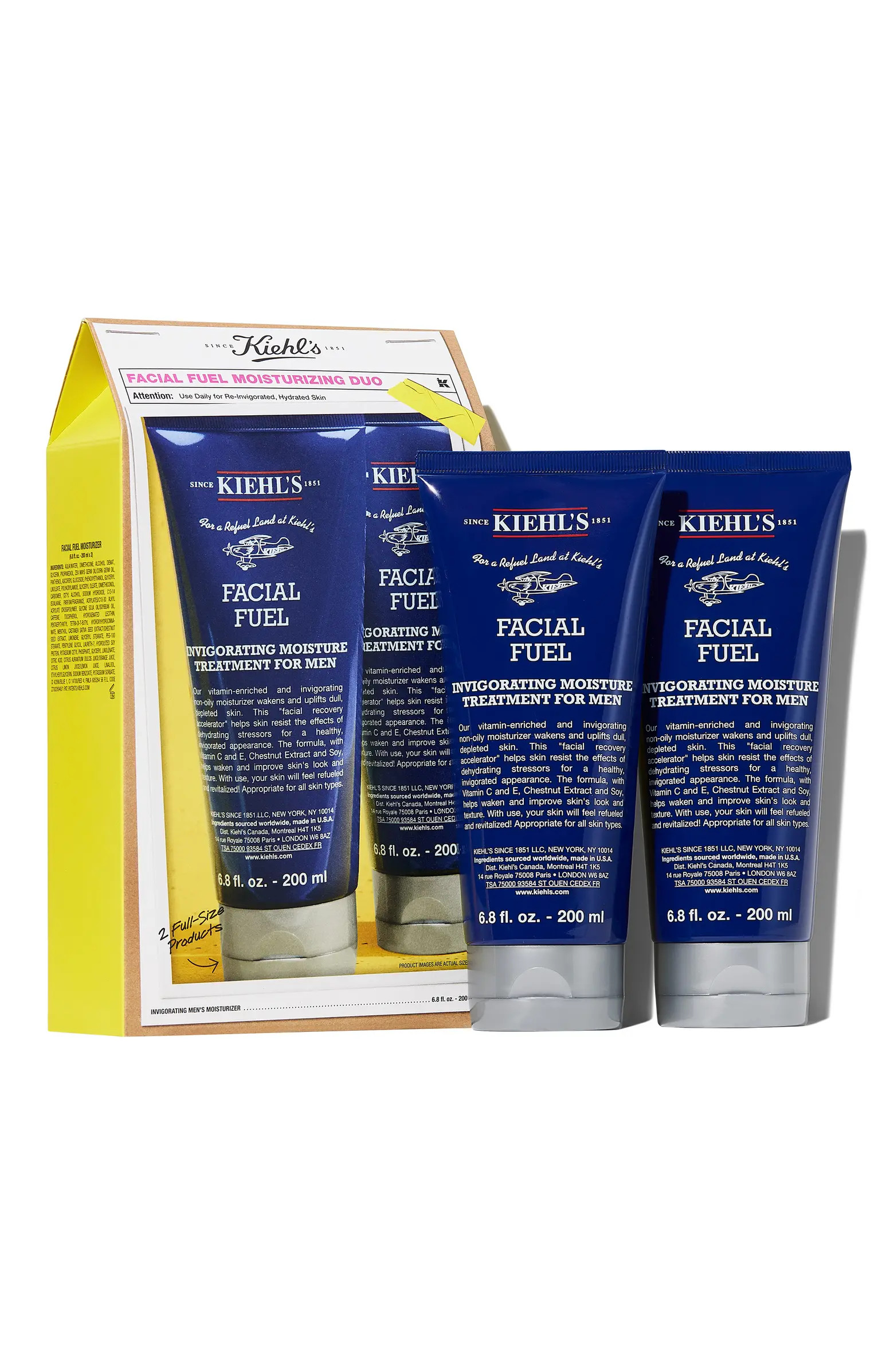 Kiehl's Since 1851 Facial Fuel Invigorating Moisture Treatment for Men Duo $104 Value | Nordstrom | Nordstrom