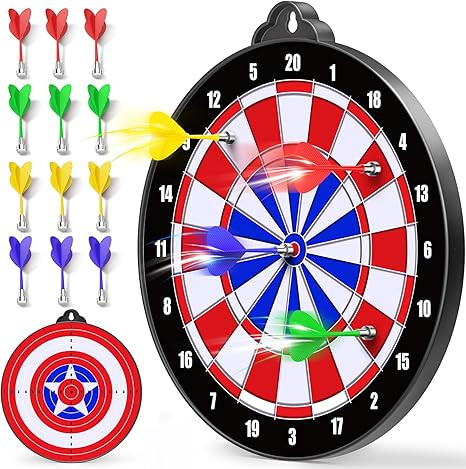 Magnetic Dart Board for Kids Indoor Outdoor Kids Games and Party Games, Christmas Birthday Gifts ... | Amazon (US)