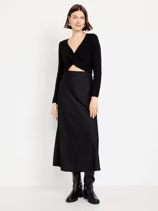 Satin Maxi Skirt | Old Navy (US)