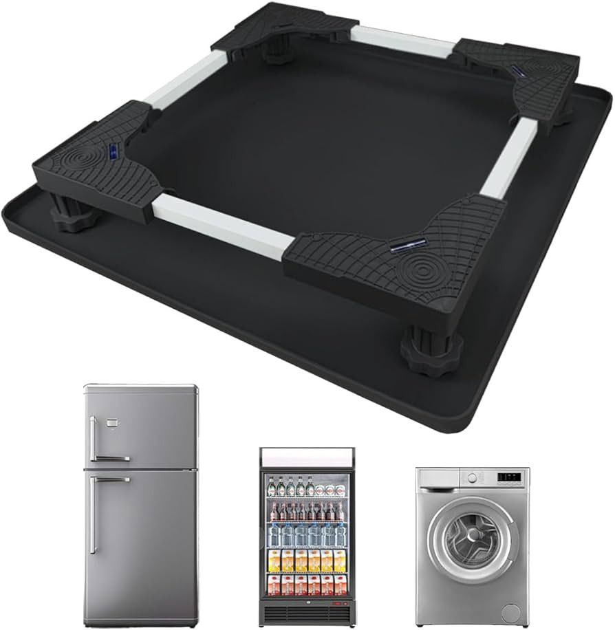 Mini Fridge Stand with Silicone Drip Tray, Universal Adjustable Base with 4 Strong Feet, 23.6" x ... | Amazon (US)