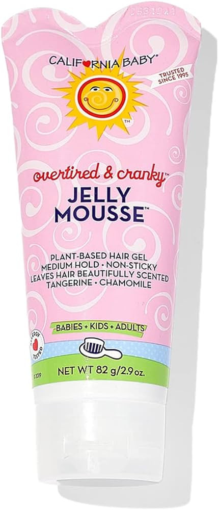 California Baby Overtired & Cranky Jelly Mousse | Hair Gel For Kids | Medium-Hold | Plant-Based |... | Amazon (US)