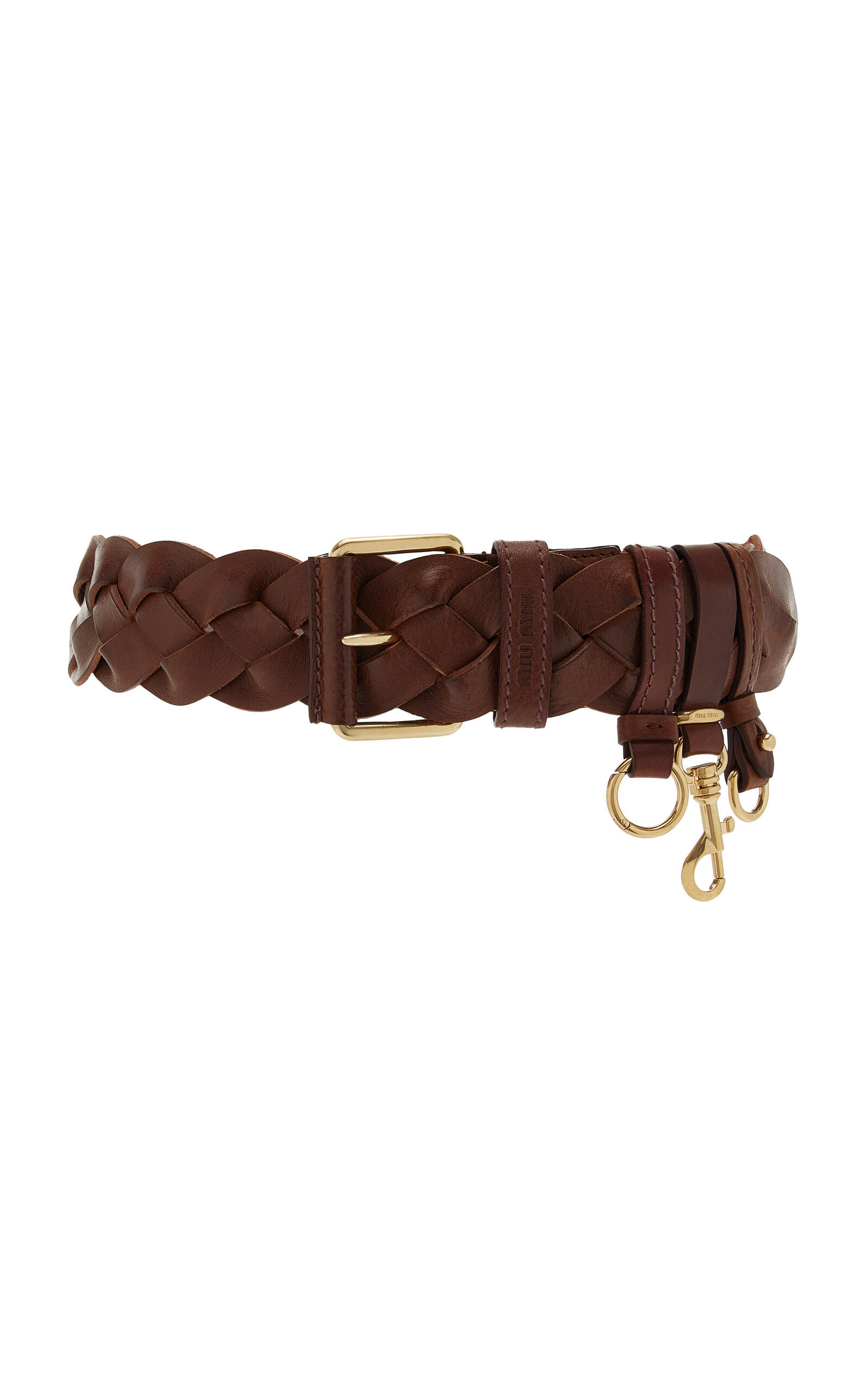 Miu Miu Braided Leather Belt - Moda Operandi | Moda Operandi (Global)