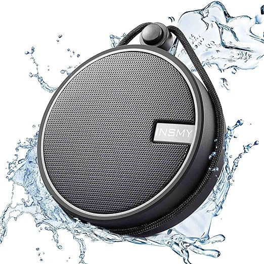INSMY Portable IPX7 Waterproof Bluetooth Speaker, Wireless Outdoor Speaker Shower Speaker, with H... | Amazon (US)