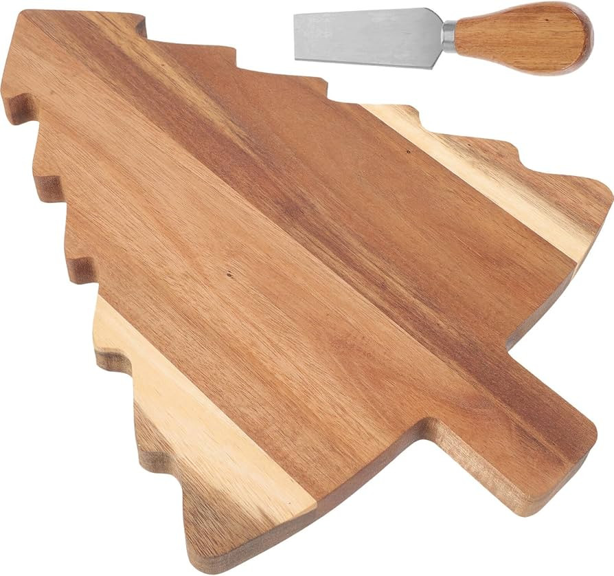 Abaodam Christmas Tree Charcuterie Boards with Chess Cutter Xmas Tree Shaped Wood Serving Board H... | Amazon (US)