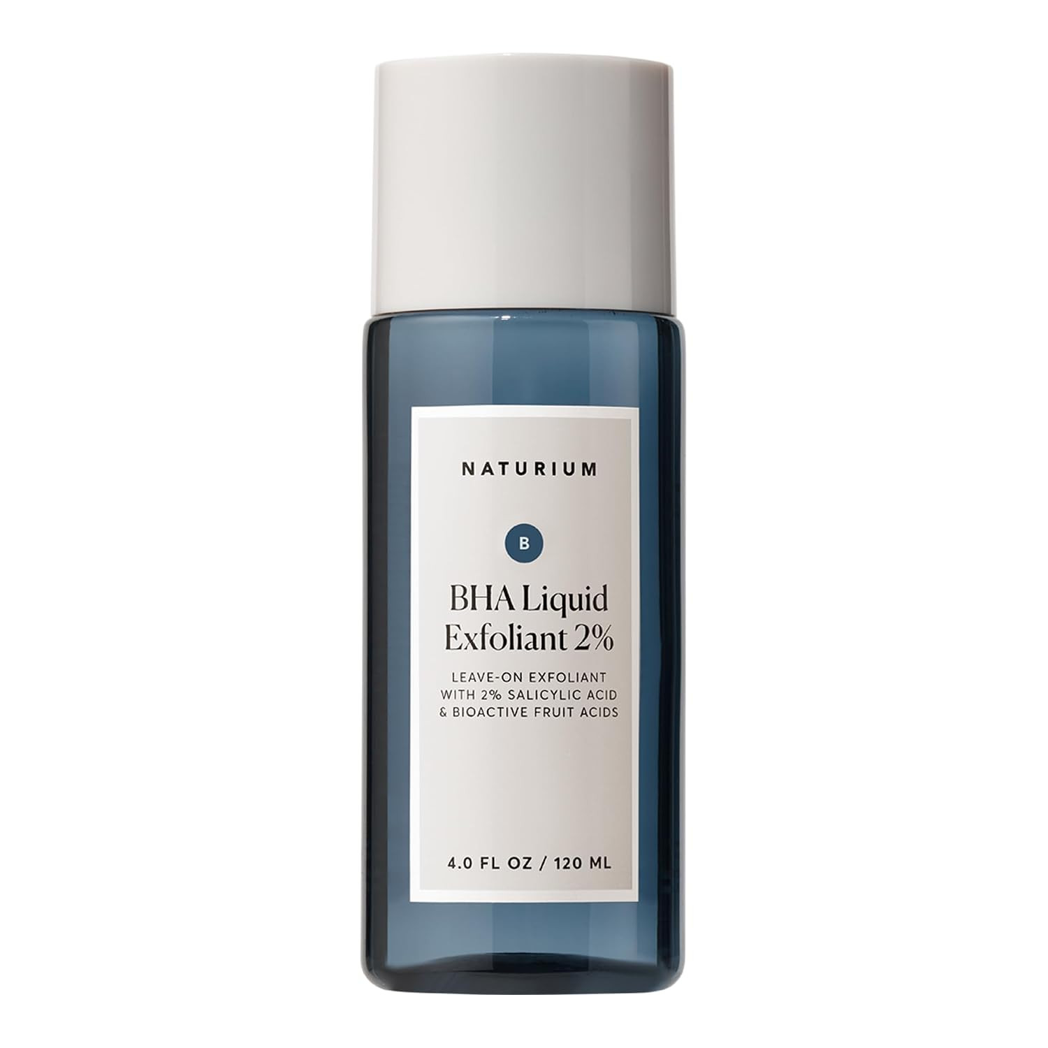 Naturium BHA Liquid Exfoliant 2%, Leave-on Face & Skin Care Exfoliating Pore Treatment, with Salicylic Acid & Bioactive Fruit Acids, 4 oz | Amazon (US)