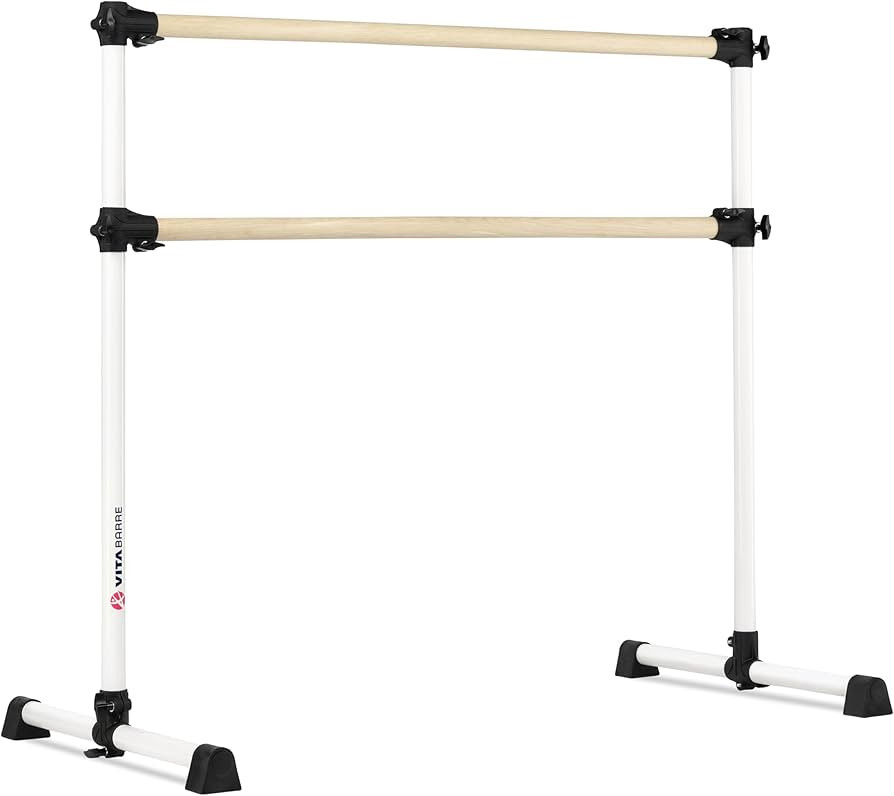 VITA Barre Portable Freestanding Double Ballet Barre, Prodigy, Wood | Adjustable Height, USA Made... | Amazon (US)
