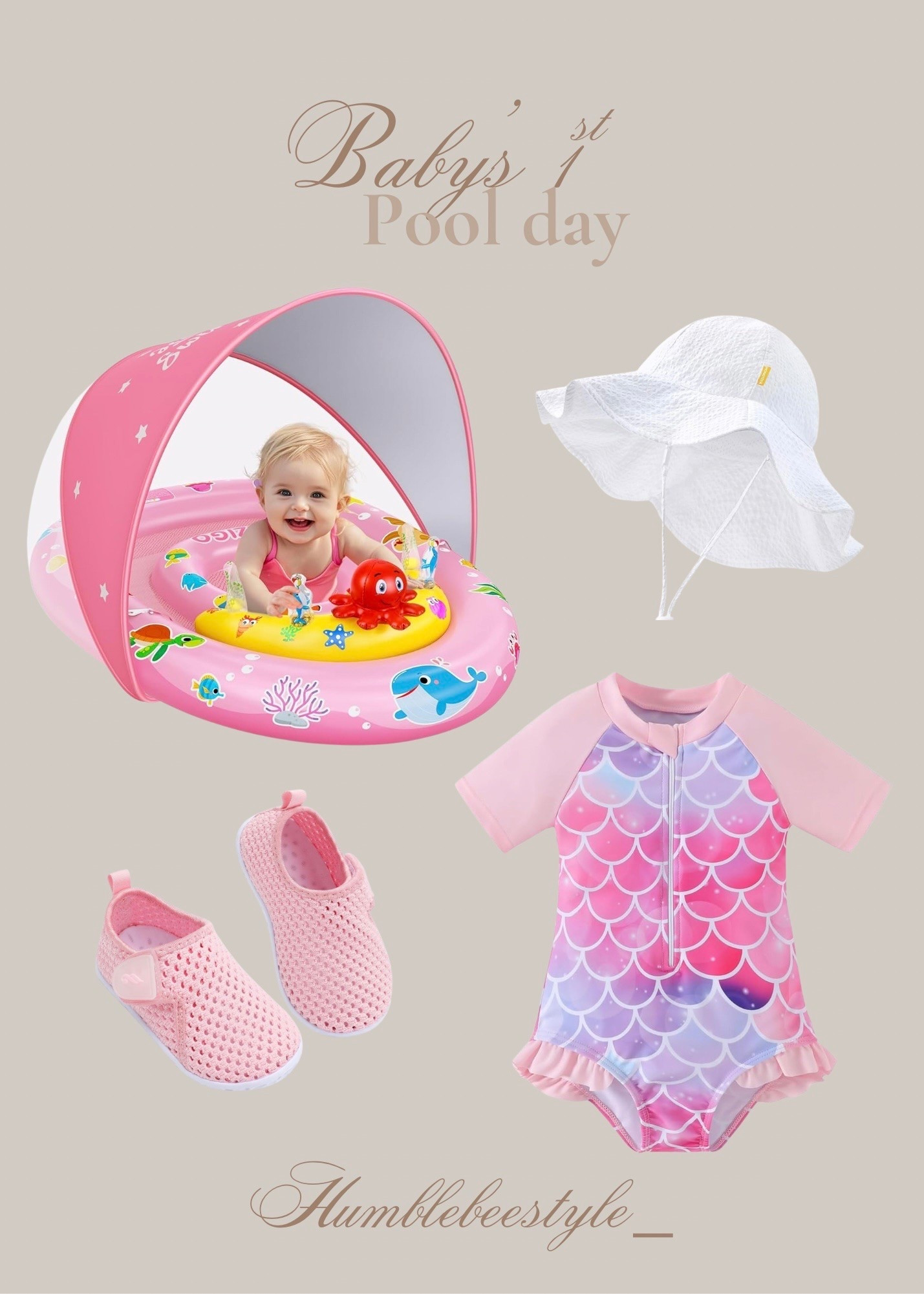 What she wore for her first pool day.

#LTKSeasonal #LTKBaby #LTKSwim