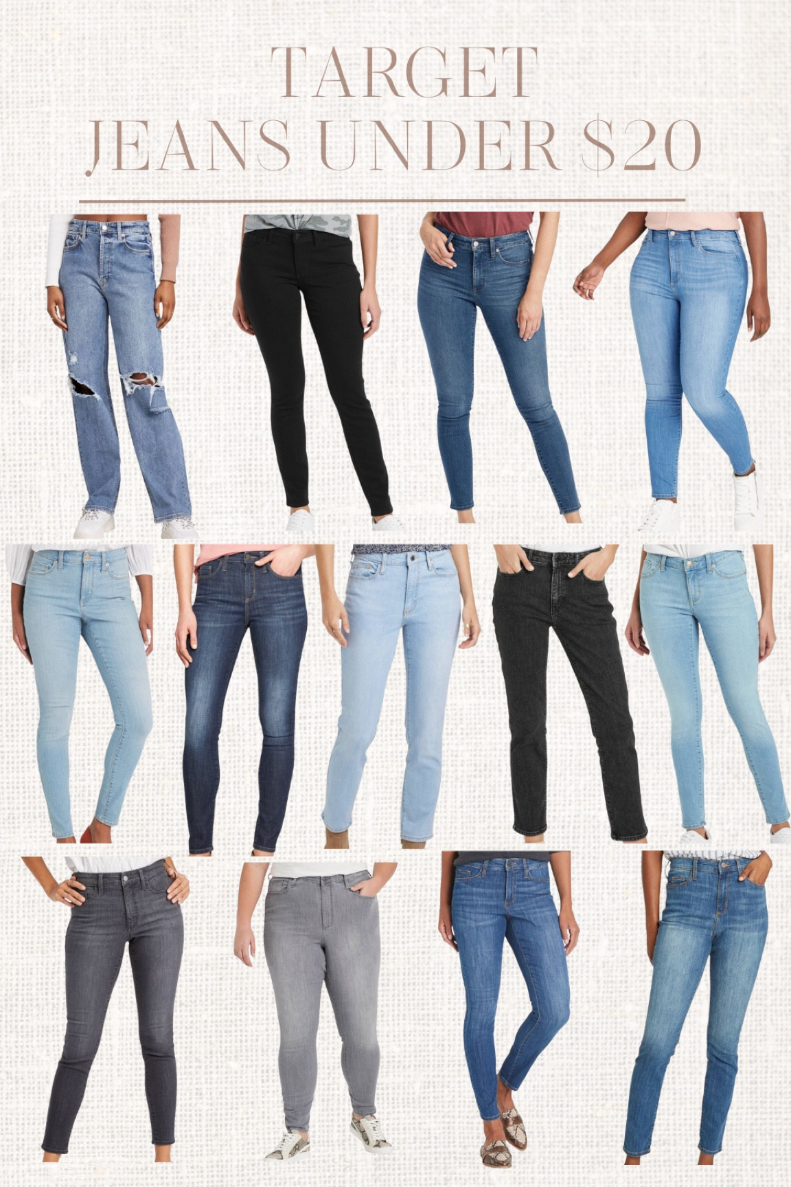 Womens jeans store under $20