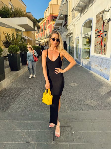 Dinner outfit on night 2 in Capri! Wearing an XS in the dress and an 8 in the shoes (size up half a size)

#LTKTravel #LTKSeasonal