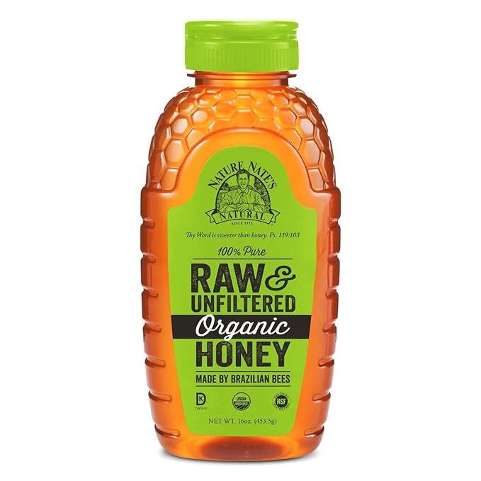 Nature Nate's 100% Pure Organic, Raw & Unfiltered, Squeeze Bottle; All-natural Sweetener, USDA Ce... | Amazon (US)