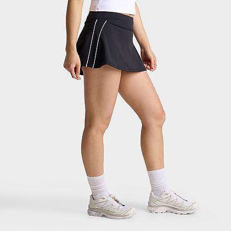 Women's DAILYSZN Piped Active Skort in Black Size: Small | Finish Line (US)