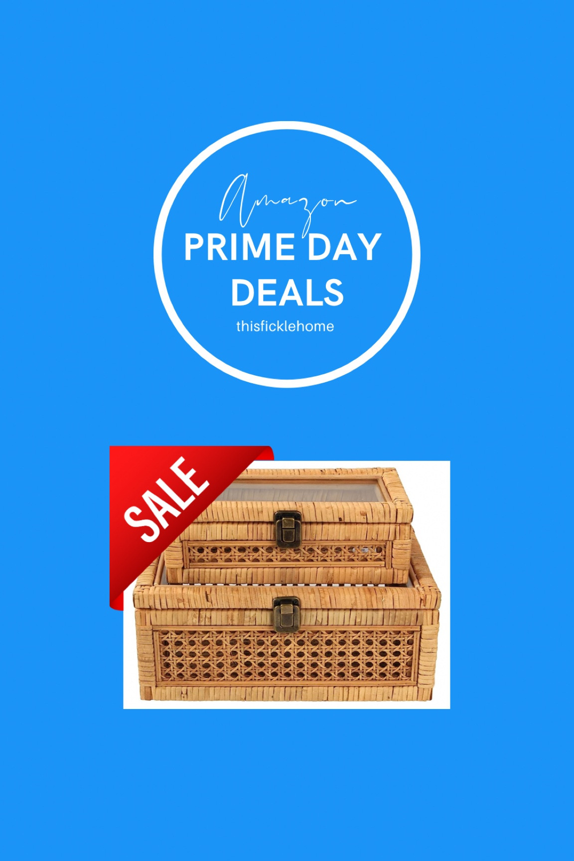 Rattan boxes with glass lids, shelf decor, display boxes.

#LTKhome #LTKsalealert #LTKxPrimeDay