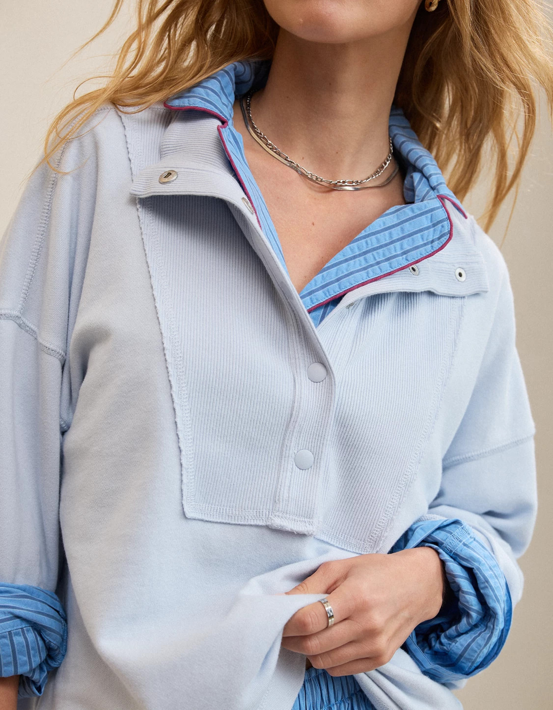 Aerie Quarter Snap Sweatshirt | Aerie