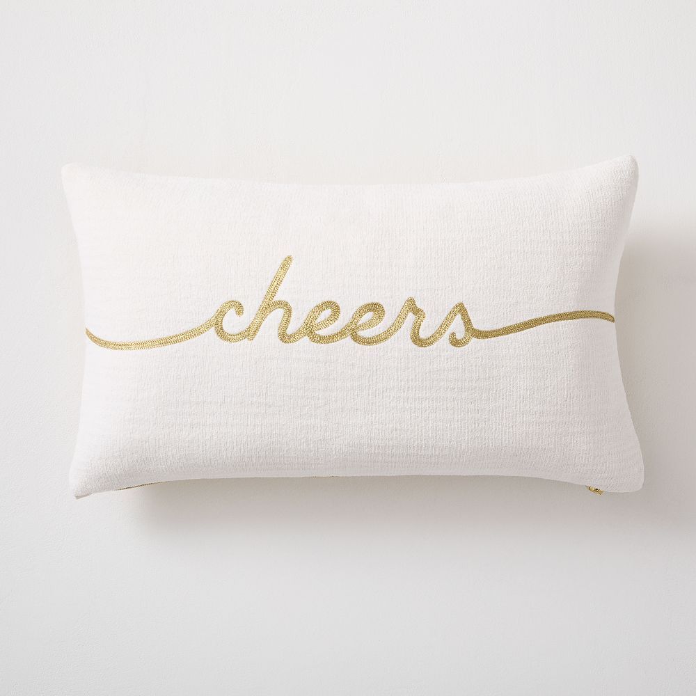 Cheers Pillow Cover | West Elm (US)