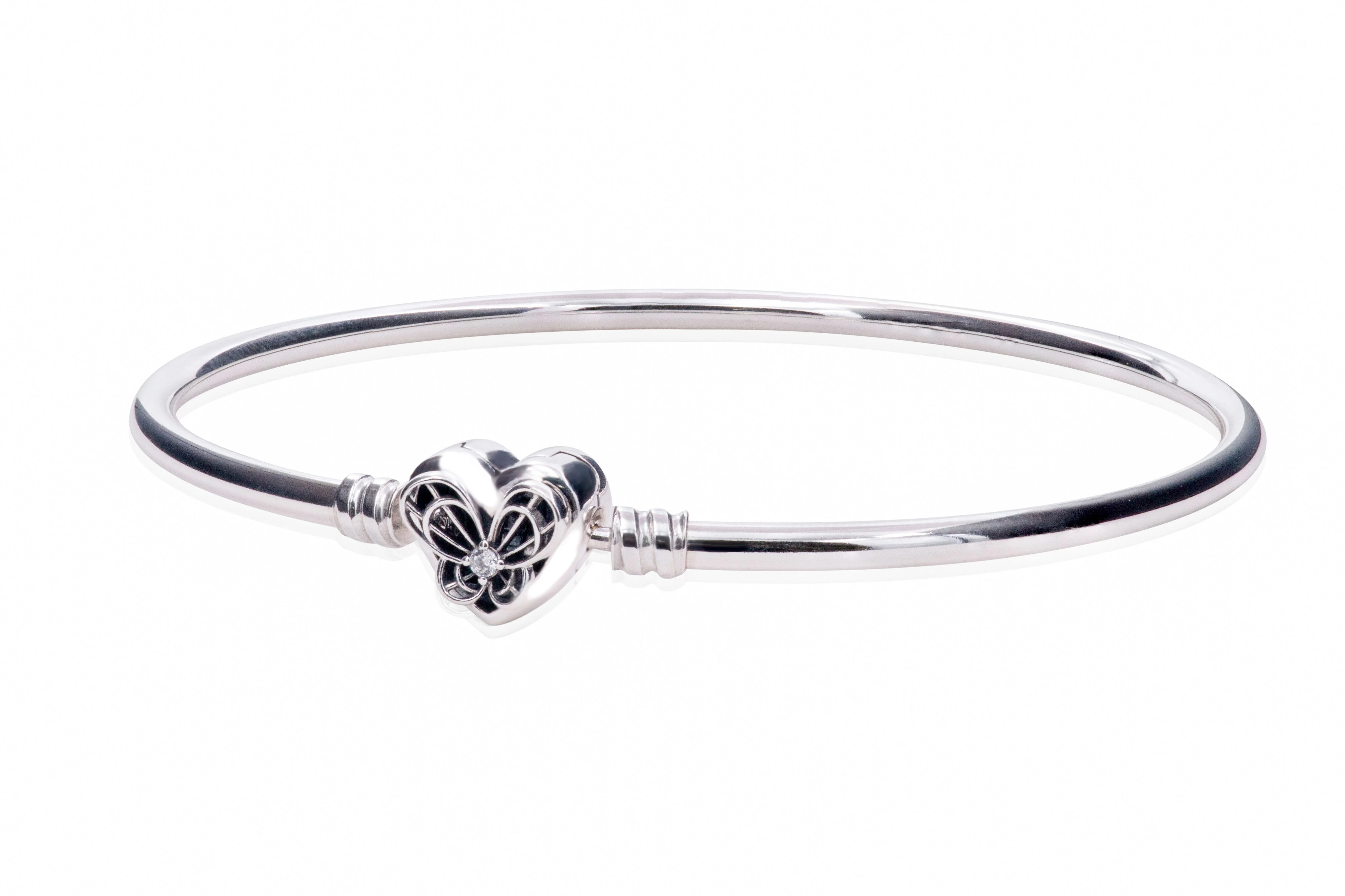 Pandora Moments Heart & Butterfly Bangle | Shop Simon