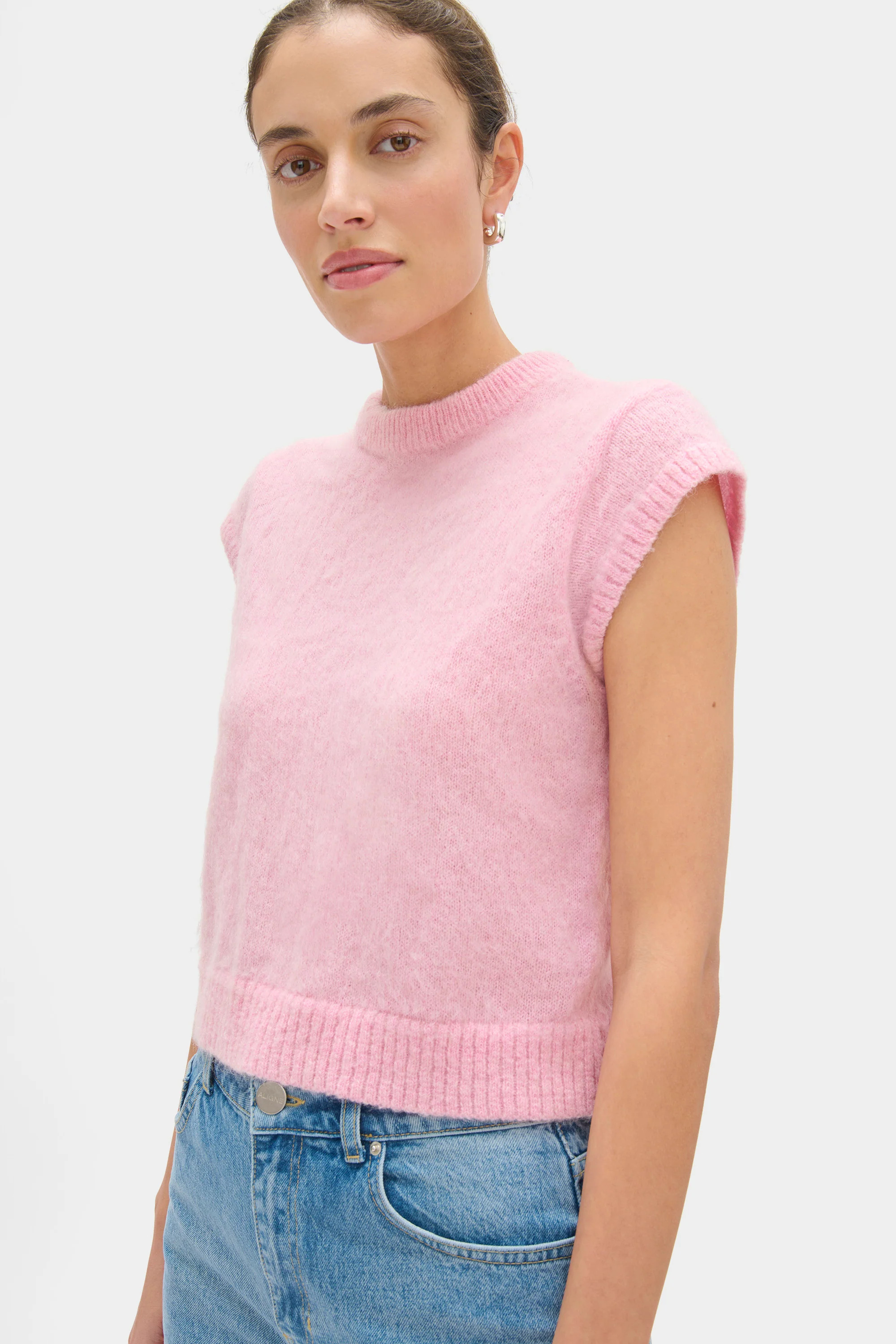 ALIGNE Mohair Knit Top - Pink | Jess | ALIGNE USA