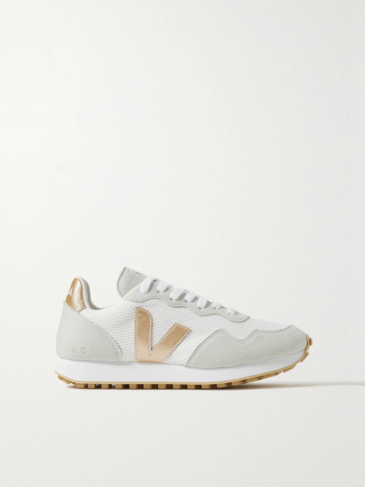 Veja - + Net Sustain Sdu Rt Rubber-trimmed Vegan Suede, Leather And Mesh Sneakers - White | NET-A-PORTER (US)