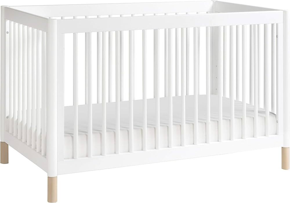 Babyletto Gelato 4-in-1 Convertible Crib with Toddler Bed Conversion in White and Washed Natural,... | Amazon (US)