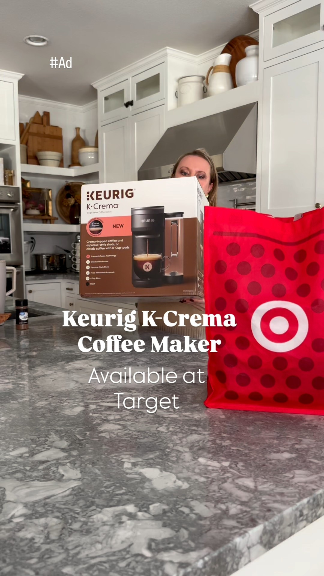 #ad I'm so happy to partner with @target and @keurig to share the Keurig K-Crema Coffee Maker.
With this coffee maker you can make full flavor coffee using Pressurelnfusion Technology which rapidly extracts the rich flavor from coffee and leaves a silky crema top! You can make espresso-style shots right from your home as well! Or if you want a classic cup, it does that too!  No need to leave home for high quality coffee anymore! Get yours today! #TargetPartner #Target

#LTKOver40 #LTKHome