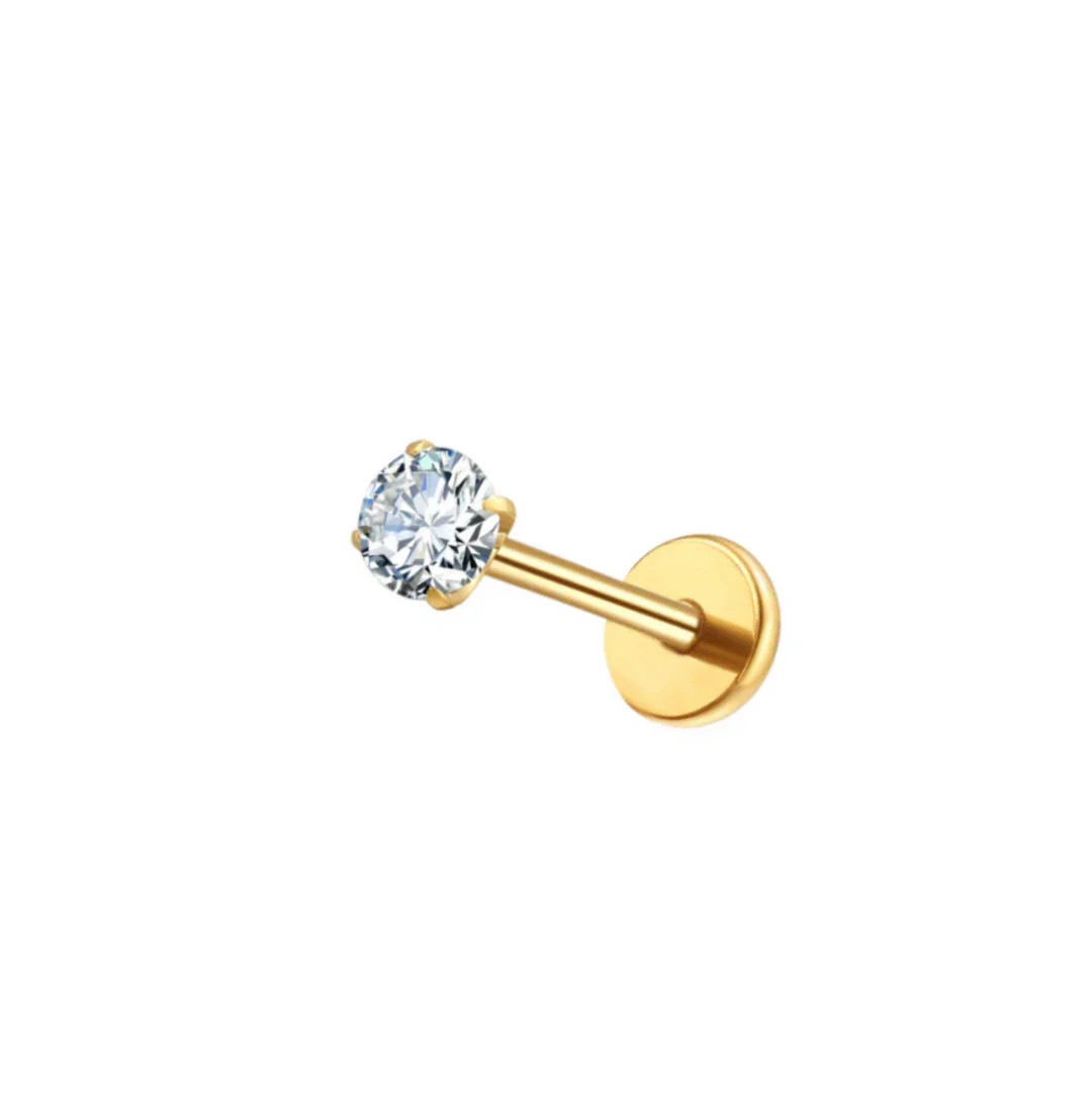 Round CZ Flat Back | Pierced by Ash Design