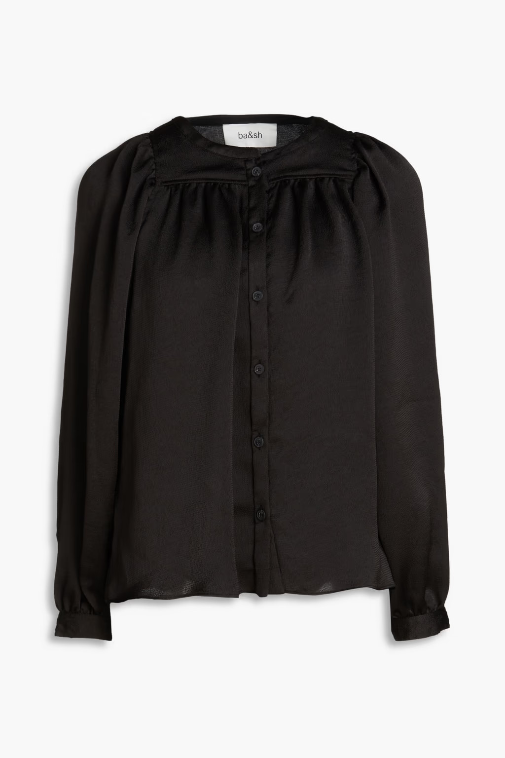 Rebeca hammered satin-crepe blouse | The Outnet (US and CA)