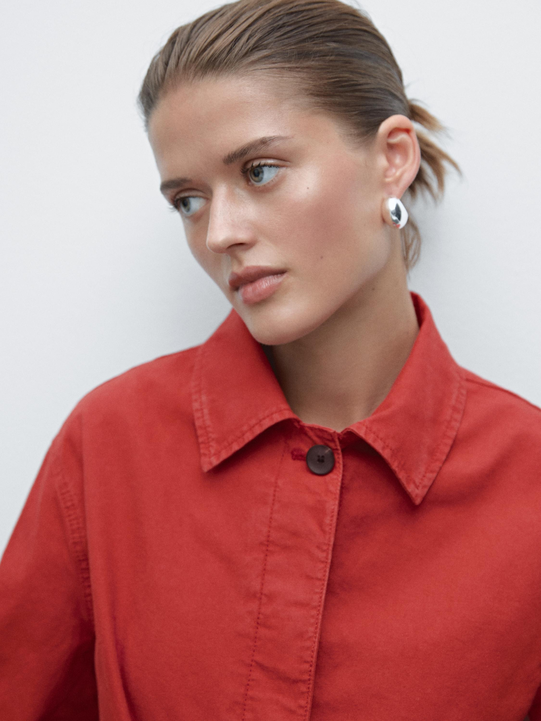 100% cotton trench coat | Massimo Dutti US