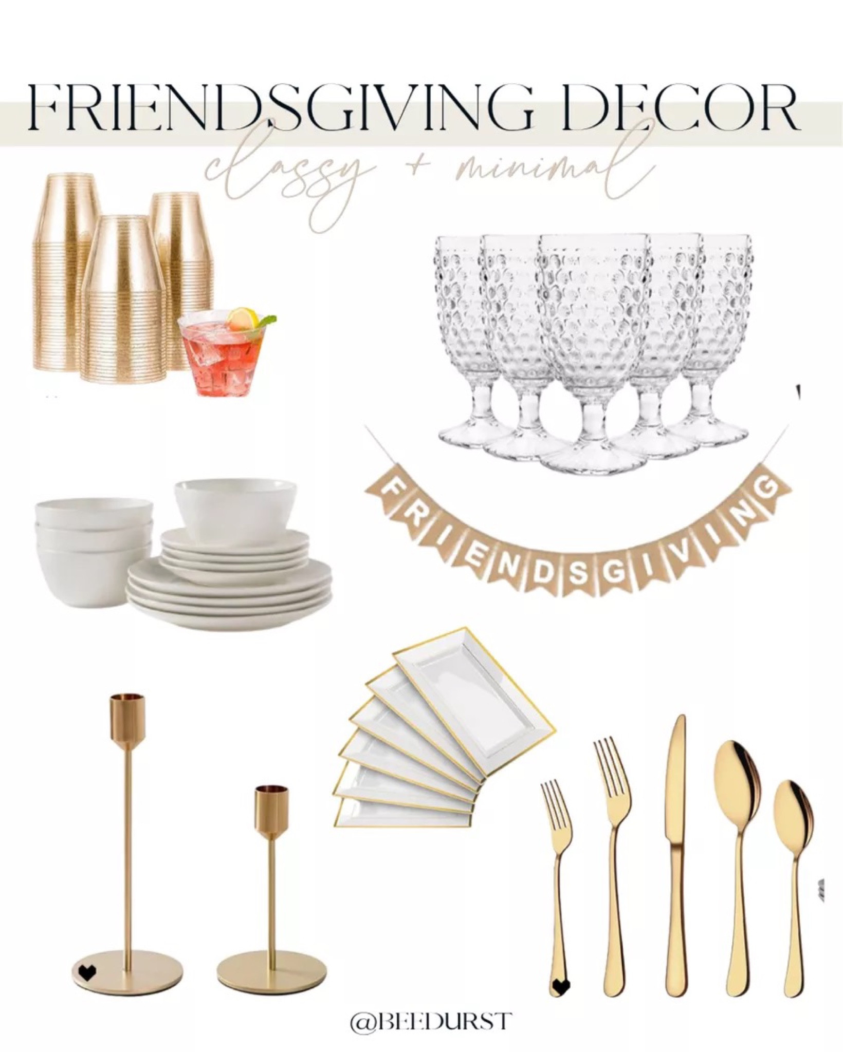 Amazon prime has a ton of affordable, Simple and classy thanksgiving decor from gold cups and serving ware for Friendsgiving celebrations

#LTKparties #LTKHoliday #LTKSeasonal