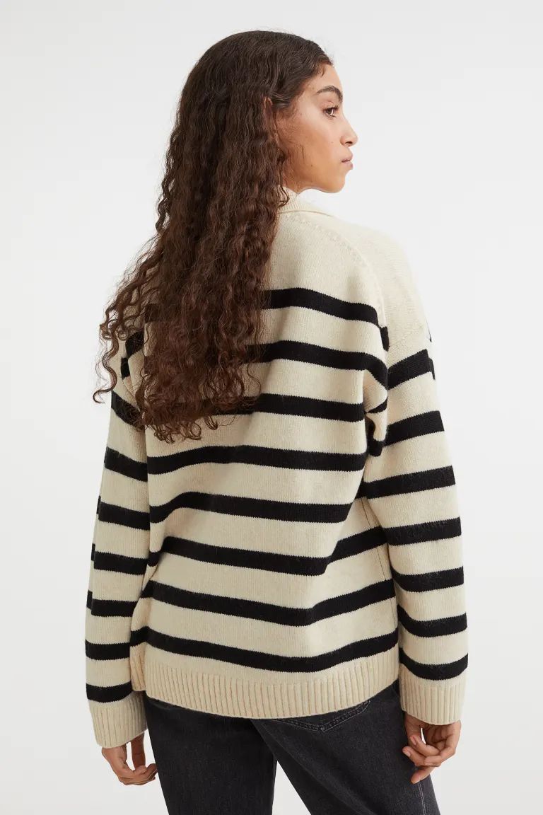 Fine-knit Collared Sweater | H&M (US)