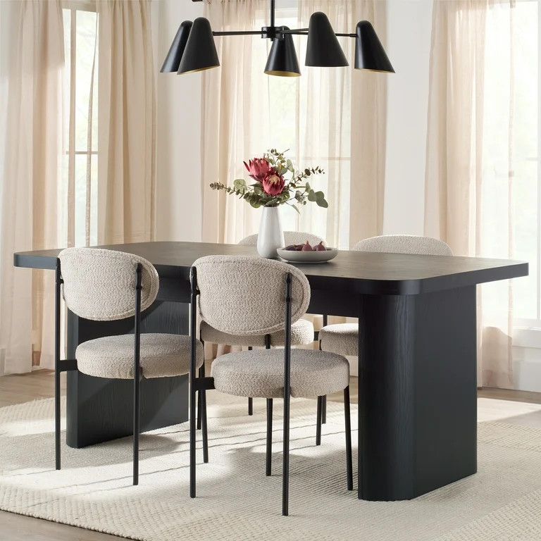 Better Homes & Gardens Juliet Expandable Dining Table, Black Wood Finish - Walmart.com | Walmart (US)